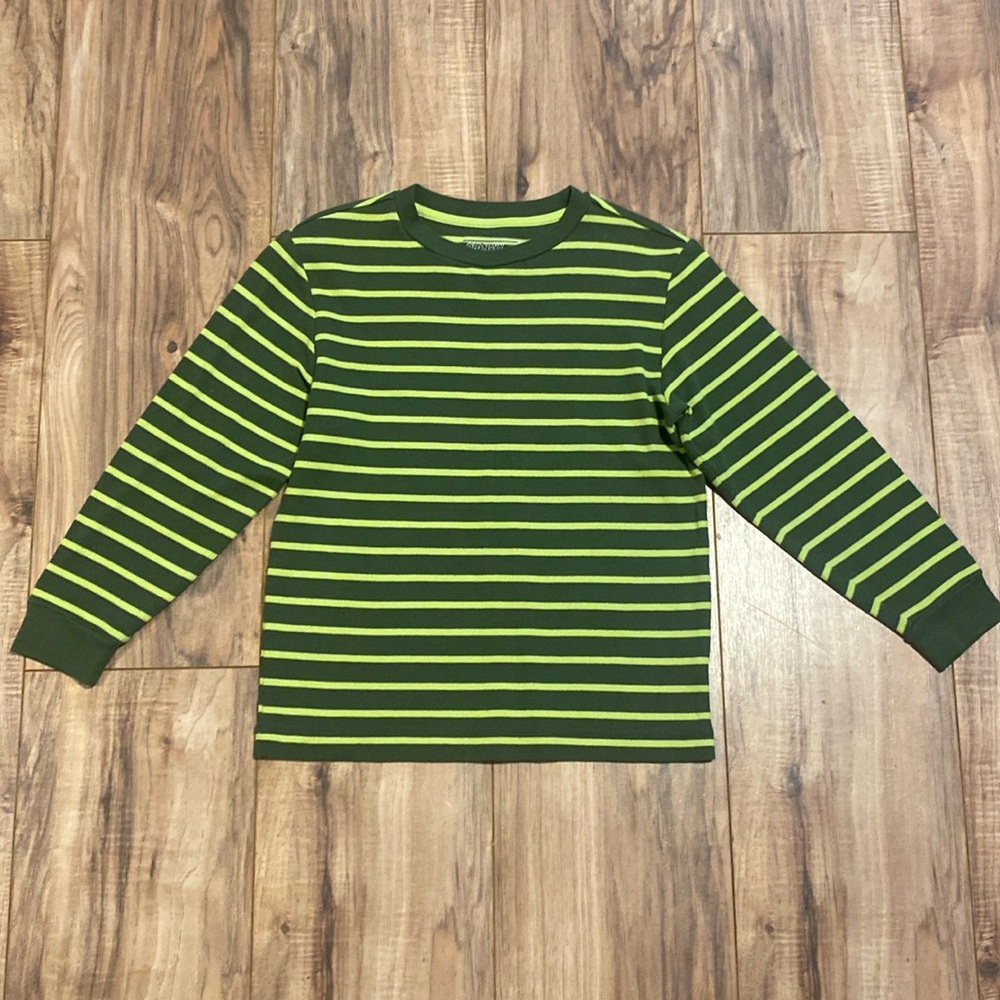 Green Stripe Old Navy Long Sleeve Tee